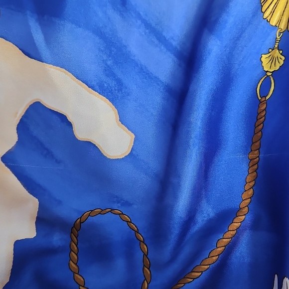 ANTONIO MELANI Raffaella Balloon Sleeve Satin Dress: Oceanprint: XL SEE DETAILS - Picture 16 of 16